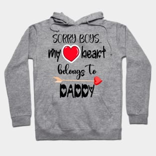 Funny Girls Valentine Quote Cool Daddy Girls Valentines Day Hoodie